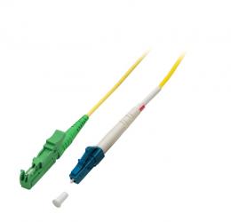 Simplex LWL Patchkabel E2000/APC-LC G657A,  2m 3,0mm Gelb 9/125m