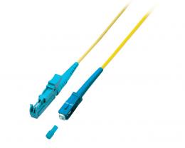 Simplex LWL Patchkabel E2000-SC OS2 10m,  3,0mm Gelb 9/125m