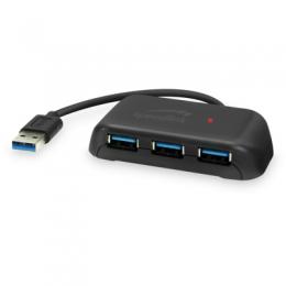 SNAPPY EVO USB Hub , 4-Port, USB 3.0, USB 3.1 Gen 1 , USB 3.2 Gen 1 (5 Gbit-s), Passive, Schwarz
