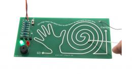 SOL-EXPERT Lötbausatz „Ruhige Hand“, Geschicklichkeitsspiel mit Summer und LED