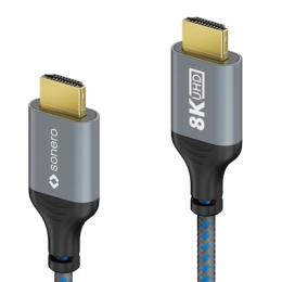 Sonero HDMI auf HDMI Kabel - 8K60 - grau/blau - 2,00m