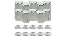 Spar-Set 10x Möhlenhoff Stellantrieb Alpha 5, 24 V, NC, inkl. 10x Adapterring VA80