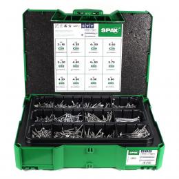 SPAX Box Senkkopf Schrauben Set 12 Größen 1385 tlg. im systainer ( 5000009172009 ) mit 5 BITs Torx T-STAR plus T20 4CUT WIROX