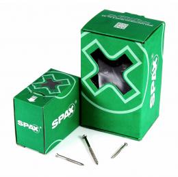 SPAX Fassadenschraube 4,0 x 40 mm Edelstahl A2 ( 0467000400403 ) 500 Stk Teilgewinde Mini Linsensenkkopf Torx T-STAR Plus T15 CUT
