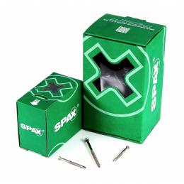SPAX Fassadenschraube 5,0 x 100 mm Edelstahl A2 100 Stk ( 0467000501003 ) Teilgewinde Mini Linsensenkkopf Torx T-STAR plus T20 CUT