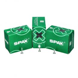 SPAX Flachrückwandkopf Schraube 3,0 x 25 mm 1500 Stk. ( 5x 0151010300253 ) Torx T-STAR Plus T10 für Rückwände ohne Linse Vollgewinde Wirox 4Cut