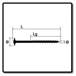 SPAX HI.FORCE Tellerkopfschraube 8,0 x 220 mm 50 Stk. ( 0251010802205 ) Teilgewinde Torx T-STAR plus T40 4CUT WIROX 