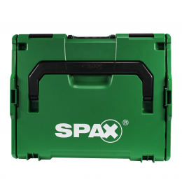 SPAX® Montagekoffer Schraubenset 2930 tlg. mit 17 Abmessungen, Senkkopf, Kreuzschlitz Z, 4CUT, YELLOX in L-Boxx  ( 5000009164019 )