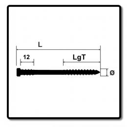 SPAX Terrassenschraube 5,0 x 70 mm Edelstahl A2 ( 5x 0537000500703 ) 500 Stk Fixiergewinde Zylinderkopf Torx T-STAR Plus T25 CUT