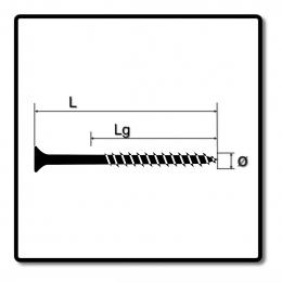 SPAX Universalschraube 3,5 x 40 mm 1000 Stk. TORX T-STAR plus T15 WIROX Senkkopf Teilgewinde 4Cut-Spitze 0191010350405