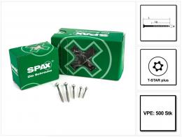 SPAX Universalschraube 4,5 x 40 mm 500 Stk. TORX T-STAR plus T20 WIROX Senkkopf Teilgewinde 4Cut-Spitze 0191010450405
