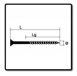 SPAX Universalschraube 6,0 x 140 mm 100 Stk. TORX T-STAR plus T30 WIROX Senkkopf Teilgewinde 4Cut-Spitze 0191010601405