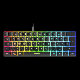 Speedlink LETOS RGB 60% Gaming Keyboard, schwarz - DE layout