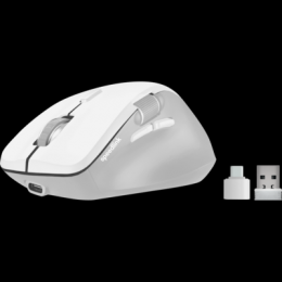 Speedlink LIBERA Wiederaufladbare Maus, kabellos, Bluetooth, leise, weiß