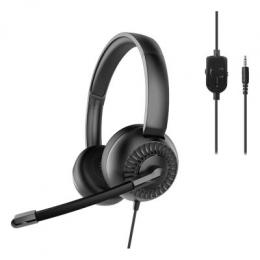 SPEEDLINK METIS Stereo Headset, 3,5mm Buchse mit Y-Adapter , schwarz