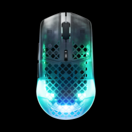 Steelseries Aerox 3 Gen 2 Shadow Gaming Maus kabellose, ultraleichte Gaming Maus mit 200 Stunden Akkulaufzeit und 26.000 dpi