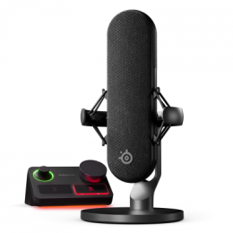 SteelSeries Alias Pro Gaming Mikrofon - XLR-Mikrofon + Stream-Mixer - perfekt fürs Streaming und Podcasts