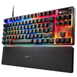 SteelSeries Apex Pro TKL Gen 3 DE-Layout - Kabellose Gaming Tastatur im E-Sports TKL-Formfaktor mit OmniPoint 3.0 HyperMagnetic-Schaltern