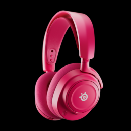 Steelseries Arctis Nova 7X Wireless Gen 2 Magenta Gaming Headset kabelloses Gaming Headset mit 50 Stunden Akkulaufzeit, Echtzeit-App-Steuerung, Blueto