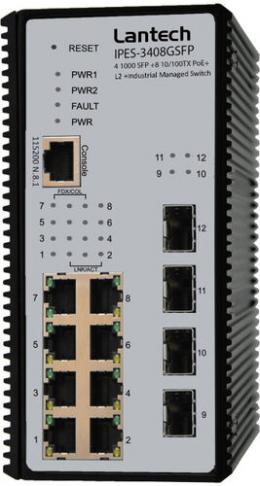 Ein Angebot für Switch 8x RJ45 10/100Mbit/s PoE Plus + 4x SFP Gigabit Port Communik aus dem Bereich Aktive Komponenten > Industrial Ethernet > Industrie Hutschienen Switche - jetzt kaufen.
