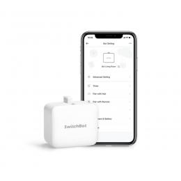 SwitchBot Smarter Tastendrücker, flexibel anbringbar, Bluetooth, App, weiß