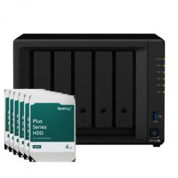 Synology DS1522+ 20TB Plus HDD NAS-Bundle NAS inkl. 5x 4TB Synology Plus HDD 3.5 Zoll SATA Festplatte