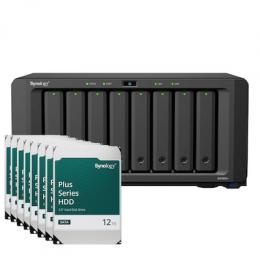Synology DS1825+ 96TB Plus HDD NAS-Bundle NAS inkl. 8x 12TB Synology Plus 3.5 Zoll SATA Festplatte