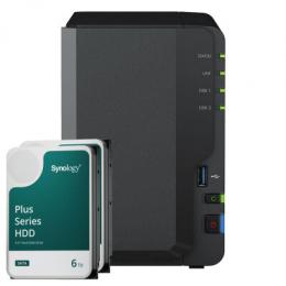 Synology DS223 12TB Synology Plus HDD NAS-Bundle NAS inkl. 2x 6TB Synology Plus HDD 3.5 Zoll SATA