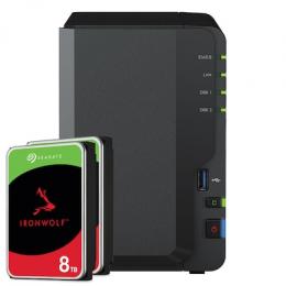 Synology DS223 16TB IronWolf NAS-Bundle NAS inkl. 2x 8TB IronWolf 3.5 Zoll SATA Festplatte
