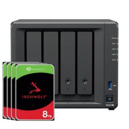 Synology DS423+ 32TB IronWolf NAS-Bundle NAS inkl. 4x 8TB IronWolf 3.5 Zoll SATA Festplatte