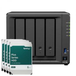 Synology DS425+ 24TB Plus HDD NAS-Bundle NAS inkl. 4x 6TB Synology Plus HDD 3.5 Zoll SATA