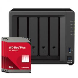 Synology DS923+ 24TB WD Red Plus NAS-Bundle NAS inkl. 4x 6TB WD Red Plus 3,5 Zoll SATA Festplatte