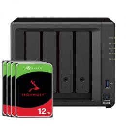 Synology DS923+ 48TB Seagate IronWolf NAS-Bundle NAS inkl. 4x 12TB Seagate IronWolf 3,5 Zoll SATA Festplatte