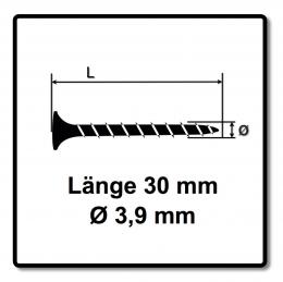 Technofast HBGF3930TE 1000 x Schnellbauschrauben Magazinschrauben 3,9 x 30 PH2 Grobgewinde