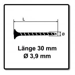 Technofast HBGF3930TE 5000 x Schnellbauschrauben Magazinschrauben 3,9 x 30 PH2 Grobgewinde
