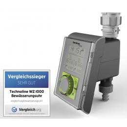 technoline Bewässerungscomputer WZ 1000 mit Display, für Standard-Wasserhähne, batteriebetrieben