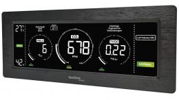 technoline Luftgüte-Monitor WL1035 - CO2, TVOC, Feinstaub, Temperatur, Luftfeuchte, Ampel-Anzeigen