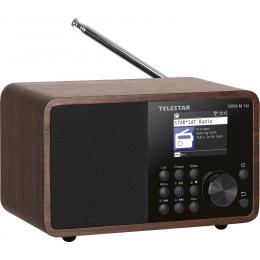Telestar Hybrid-Digitalradio DIRA M14i, DAB+/UKW/ Internetradio, 15-W-RMS, Bluetooth, Holz-Dekor