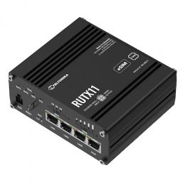 Teltonika RUTX11 Mobilfunk-Router 4G/LTE (Cat 6), 3G, Dual-SIM, WiFi 5 Dual-Band, Bluetooth 4.0 LE, 3x 1G LAN, 1x 1G WAN