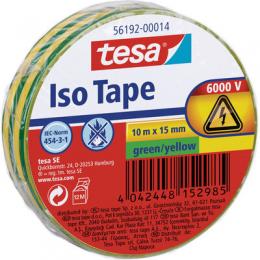 tesa Isolierklebeband, 10m x 15mm, grn/gelb