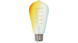 tint Smart Home Vintage Leuchte, LED ST64 Retro, 4,9 W, 350 lm, E27, 64x139 mm, CCT, ZigBee