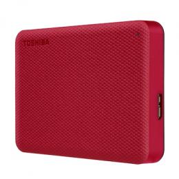 Toshiba Canvio Advance HDD 4TB Rot Externe Festplatte, USB 3.2 Gen 1x1 (5 Gbit/s)