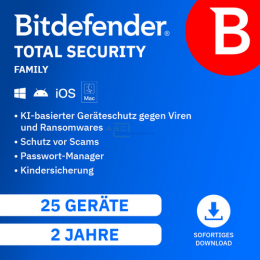 Total Security Family  ESD   5 Benutzer | 25 Ger�te 2 Jahre (Download) (2026)
