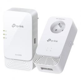TP-link G.hn2400 Powerline WiFi 6 Kit G.hn MIMO, WiFi 6 (WLAN AX) bis zu 1.800 Mbit/s, Powerline bis zu 1.428 Mbit/s, Integrierte Steckdose