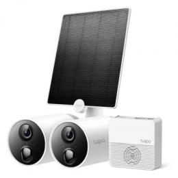 TP-Link Tapo C400S2 Smartes Überwachungssystem mit Full HD Kamera Set, Hub und ZWEI Solarpanele