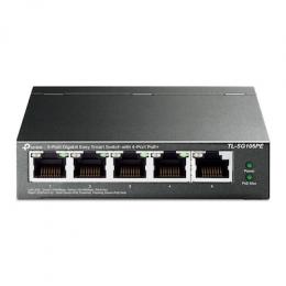 TP-Link TL-SG105PE Netzwerk-Switch 5-Port, Smart Managed, 5x Gigabit RJ45, 4x PoE+, 65W