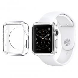 TPU Schutzhülle Hülle Cover Case Apple Watch iWatch 38 mm 42 mm transparent