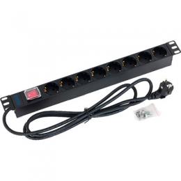 Triton RAB-PD-X04-A1 19 Steckdosenleiste 1HE 8x Schutzkontakt mit Schalter