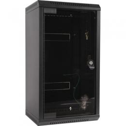 Triton RKA-10-AS3-BAX-X1 10/19 Wandschrank Hybrid, Glastr, T=260mm, schwarz