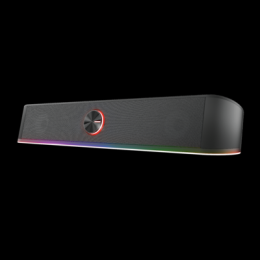 TRUST Gaming GXT 619 Thorne RGB Illuminated Soundbar, Stereo-Soundbar mit RGB-Beleuchtung und platzsparendem Design